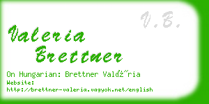 valeria brettner business card